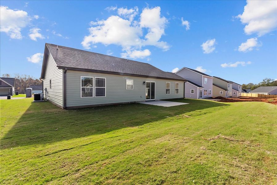 Representative exterior details of a home built from the Rozlynn by Enchanted Homes in New Prospect Haven, Inman (Image 21).