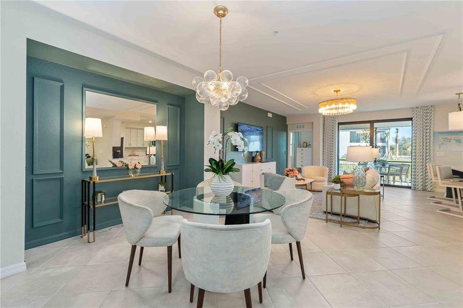 Furnished interior view inside a new home in Legends Cove, Bradenton (Image 11).