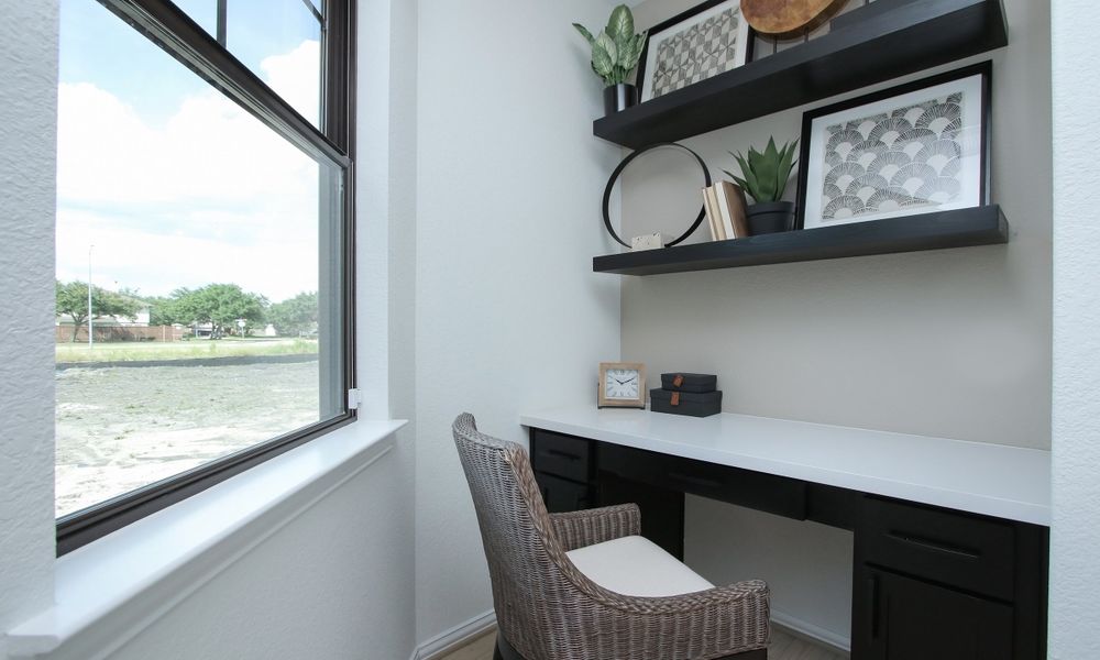 Representative furnished interior of a home built from the Lexington Series - Denton by Brightland Homes in Beamer Villas, Friendswood (Image 14).