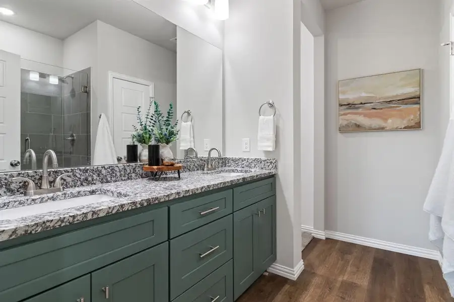 Furnished interior view inside a new home in Trails of Fossil Creek, Fort Worth (Image 6). Furnished interior view inside a new home in Trails of Fossil Creek, Fort Worth (Image 6).