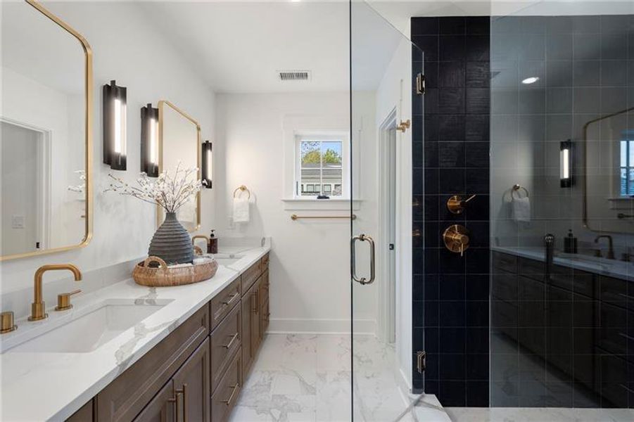 Furnished interior view inside a new home in , Atlanta (Image 42).