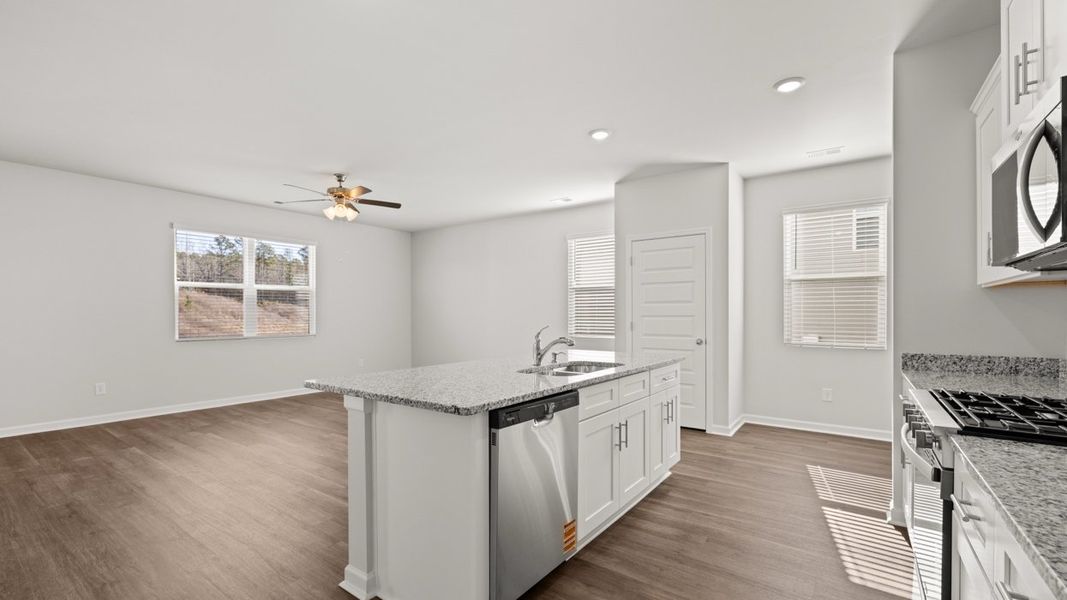 Furnished interior view inside a new home in Southwind Village, Evans (Image 8). Furnished interior view inside a new home in Southwind Village, Evans (Image 8).