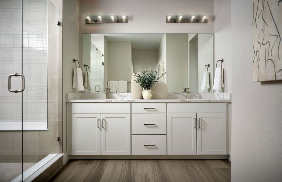Representative furnished interior of a home built from the Brinnon II by Pulte Homes in Independence, Elizabeth (Image 4).