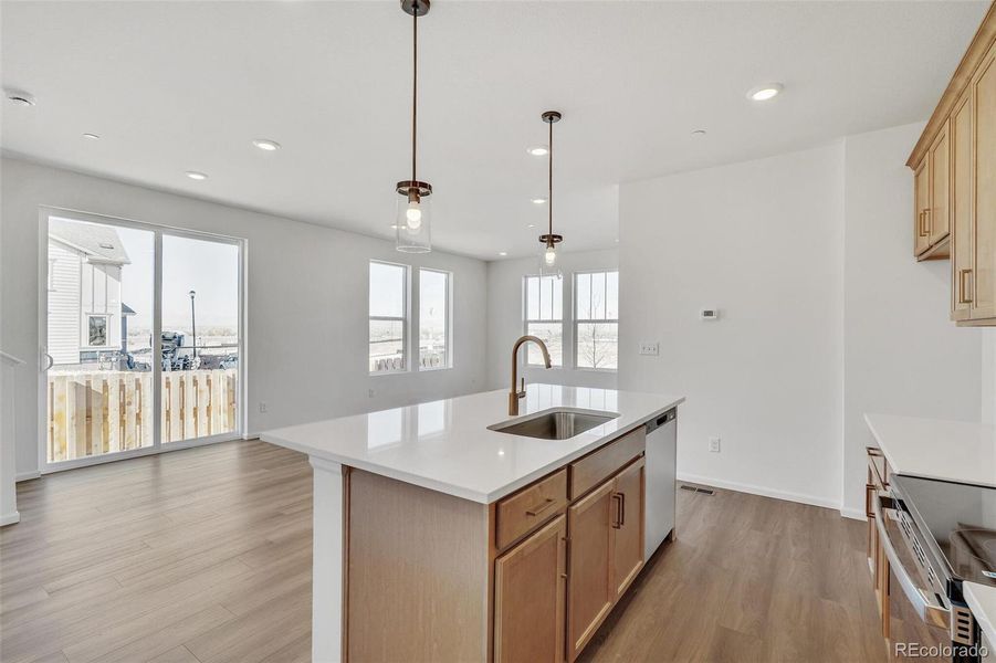 Furnished interior view inside a new home in Turnberry, Commerce City (Image 13).