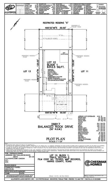 2D floor plan layout of this home in The Trails, New Caney, TX (Image 6).