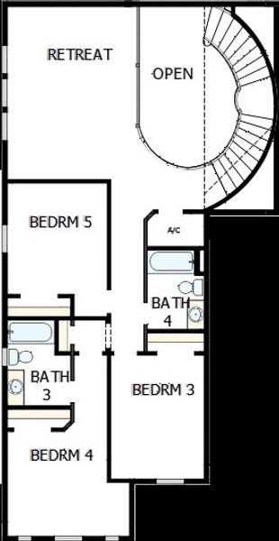 2D floor plan layout of this home in Laureate Park at Lake Nona - Park Series, Orlando, FL (Image 3). 2D floor plan layout of this home in Laureate Park at Lake Nona - Park Series, Orlando, FL (Image 3).