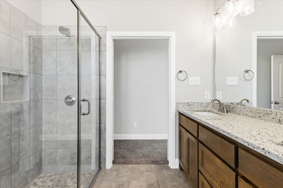 Furnished interior view inside a new home in The Ranches at Valley View, Springtown (Image 8).