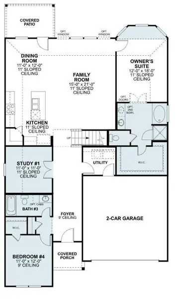 2D floor plan layout of this home in Moran Ranch, Willis, TX (Image 4). 2D floor plan layout of this home in Moran Ranch, Willis, TX (Image 4).