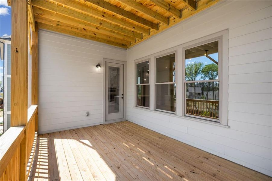 Exterior details and patio area of a home in , Canton (Image 19).