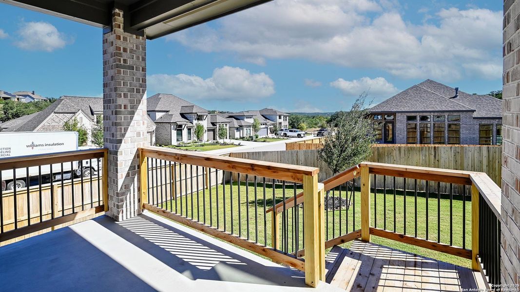 Exterior details and patio area of a home in Johnson Ranch 55', Bulverde (Image 2). Exterior details and patio area of a home in Johnson Ranch 55', Bulverde (Image 2).