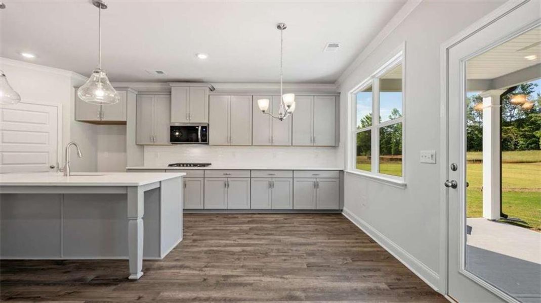 Furnished interior view inside a new home in Heritage Pointe, Senoia (Image 8).