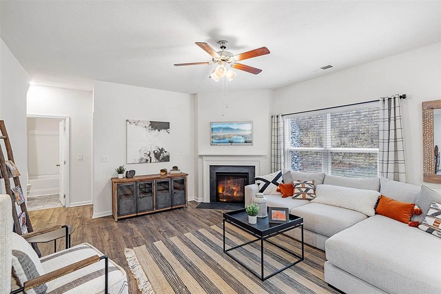 Representative furnished interior of a home built from the Hayden by D.R. Horton in Hillcrest Landing, McDonald (Image 10).