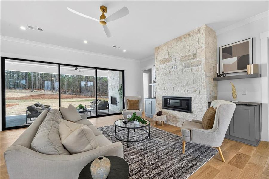 Furnished interior view inside a new home in , White Plains (Image 49).