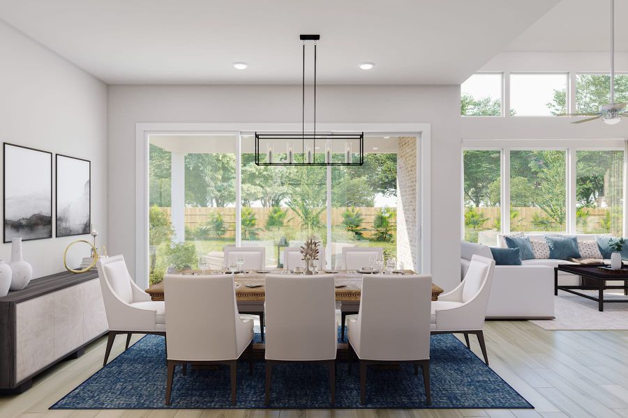 Furnished interior view inside a new home in Woodson’s Reserve, Spring (Image 8).