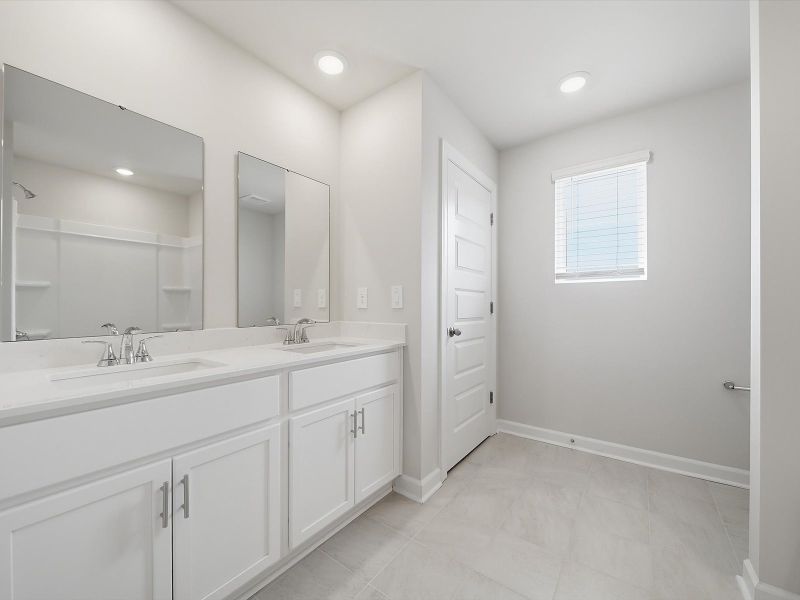 Furnished interior view inside a new home in The Farm at Wells Creek - Signature Collection, Gray Court (Image 9).