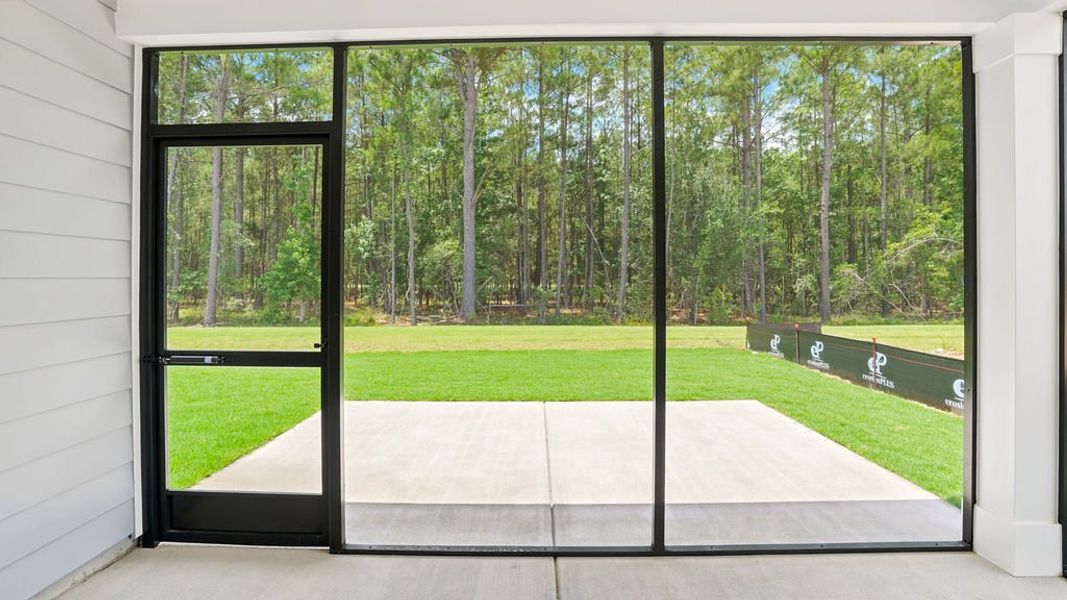 Exterior details and patio area of a home in Sun City Hilton Head, Bluffton (Image 23).