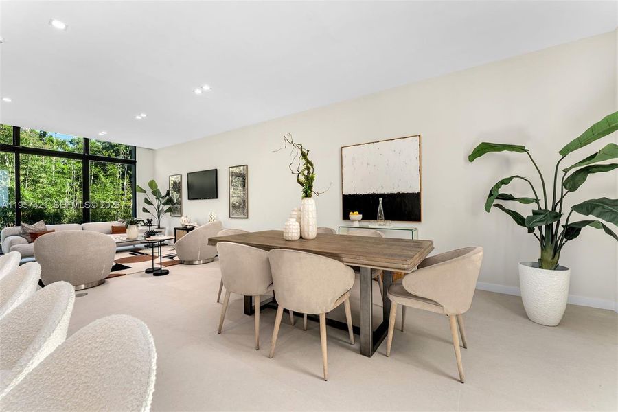 Furnished interior view inside a new home in , Miami (Image 9).