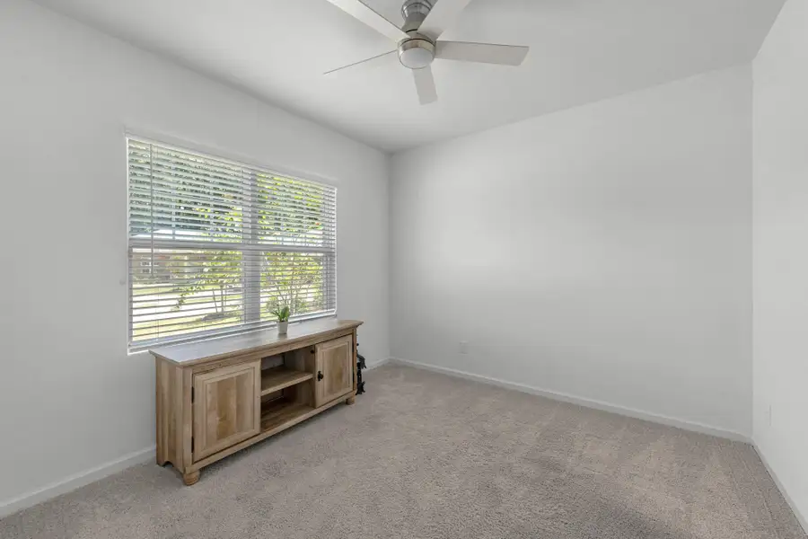 Study provides good privacy for work at home.  Could even serve as an extra bedroom on the ground floor