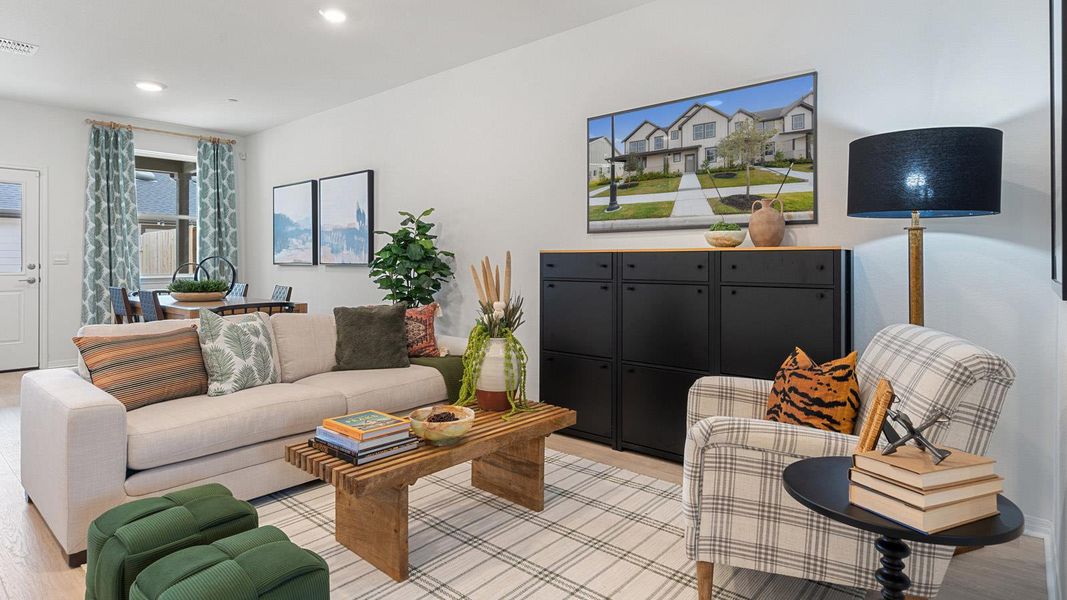 Furnished interior view inside a new home in Avery Centre, Round Rock (Image 5).