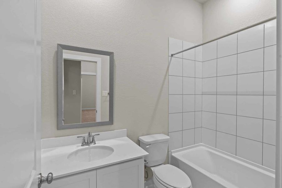 Furnished interior view inside a new home in The Crossvine, Schertz (Image 11). Furnished interior view inside a new home in The Crossvine, Schertz (Image 11).