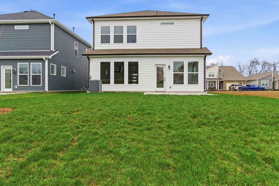 Exterior details and patio area of a home in Nexus – Park Collection, Gallatin (Image 26).