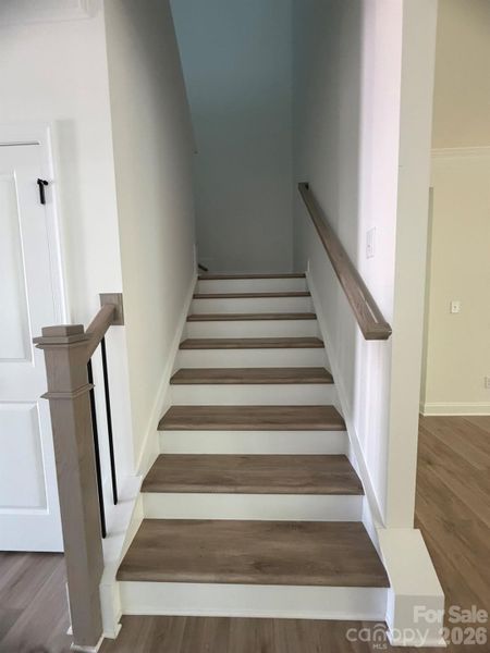 Stairs to upper level Stairs to upper level