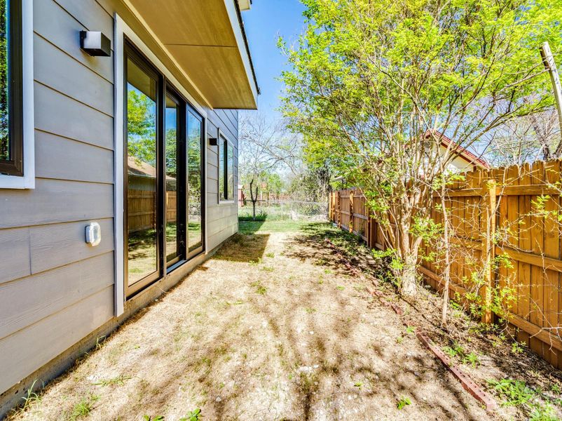 Exterior details and patio area of a home in , Austin (Image 17).