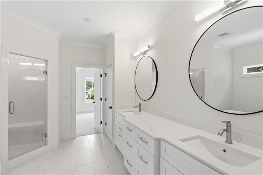 Furnished interior view inside a new home in , Marietta (Image 7).