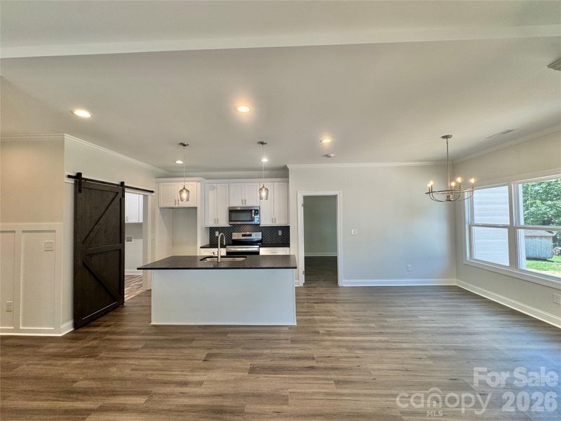 Furnished interior view inside a new home in , Gastonia (Image 10).