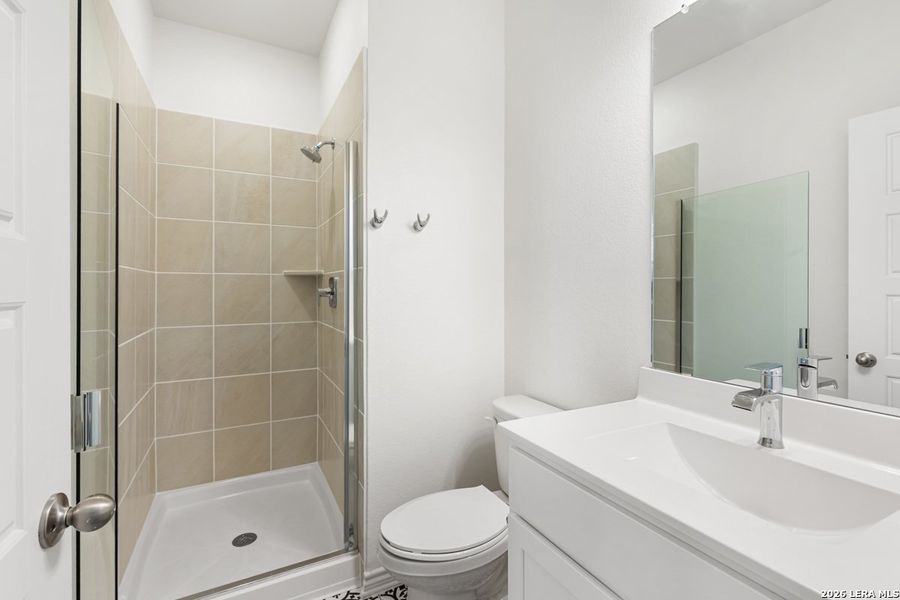 Furnished interior view inside a new home in Medina Crossing, Von Ormy (Image 8).