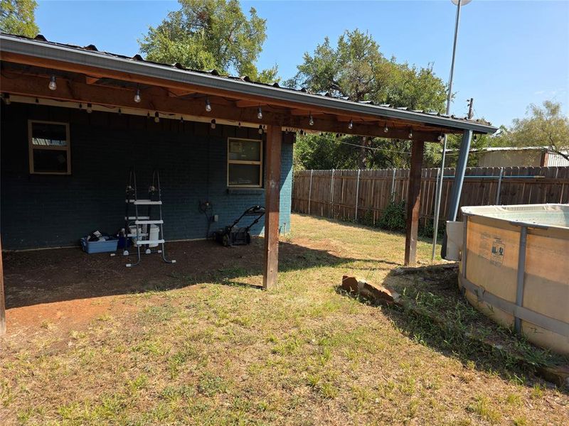 Exterior details and patio area of a home in , Palo Pinto (Image 1). Exterior details and patio area of a home in , Palo Pinto (Image 1).