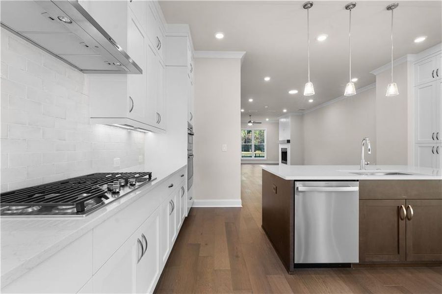 Furnished interior view inside a new home in , Johns Creek (Image 10). Furnished interior view inside a new home in , Johns Creek (Image 10).