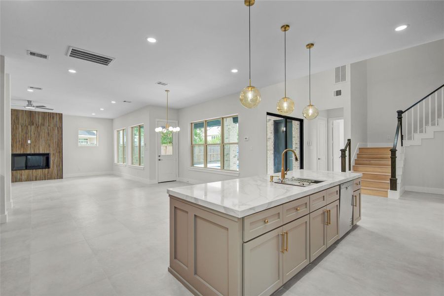 Furnished interior view inside a new home in , Spring (Image 7).