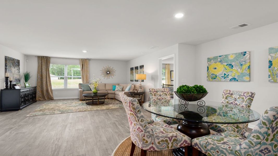 Representative furnished interior of a home built from the KERRY by D.R. Horton in The Meadows at Wildwood Village, Shallotte (Image 14). Representative furnished interior of a home built from the KERRY by D.R. Horton in The Meadows at Wildwood Village, Shallotte (Image 14).