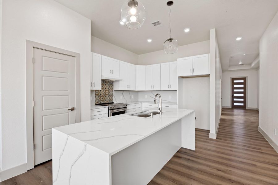 Furnished interior view inside a new home in , Cleveland (Image 11).