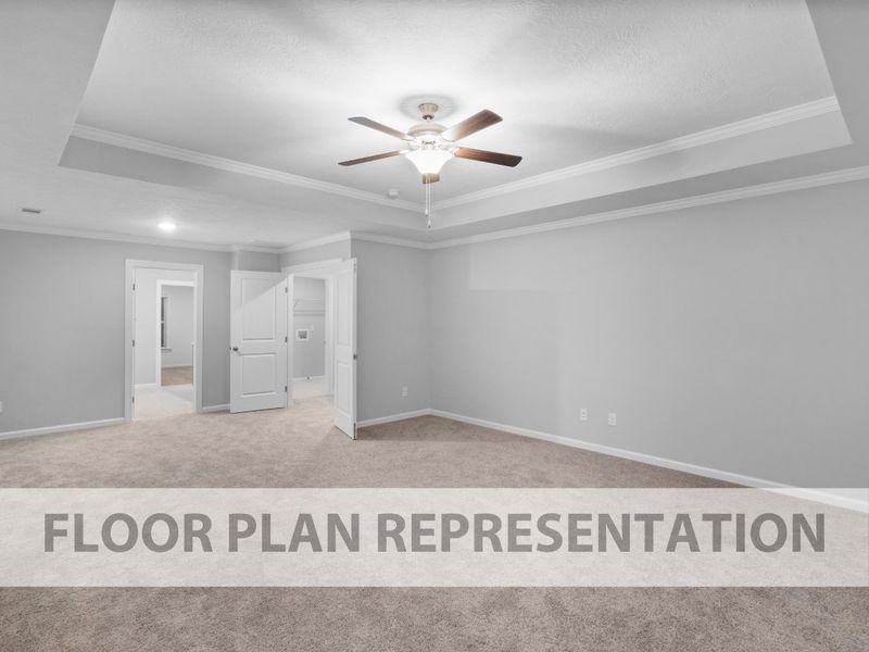 Representative unfurnished interior of a home built from the Winter Park by Ivey Homes in Crawford Creek, Grovetown (Image 10).