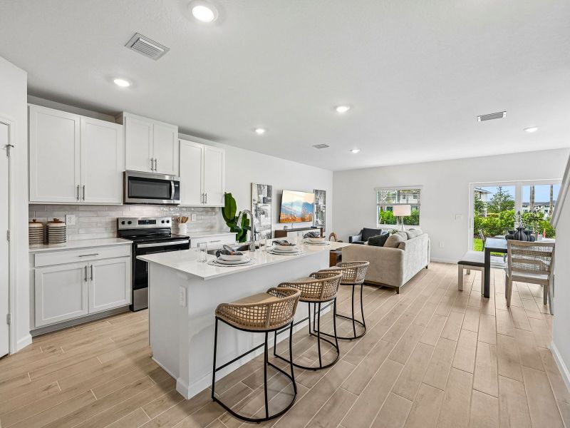 Furnished interior view inside a new home in Meritage Homes at Central Park, Port St. Lucie (Image 4).