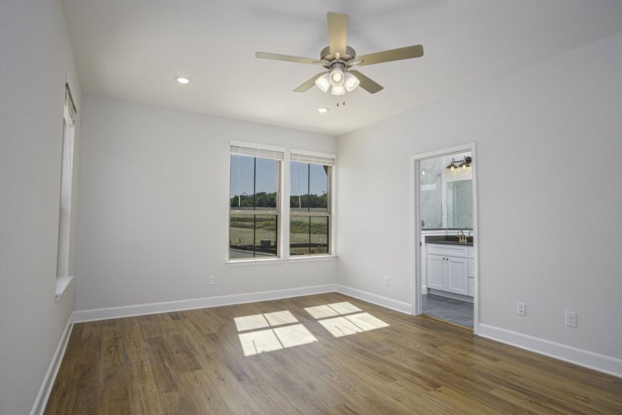 Representative unfurnished interior of a home built from the The Palmer by Rosehaven Homes in Magnolia Village, San Antonio (Image 19).