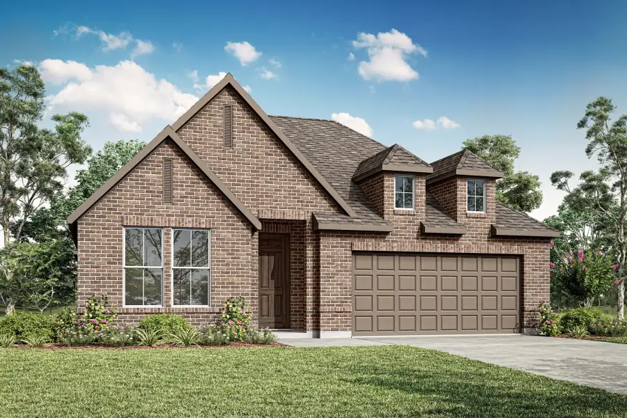 Representative exterior photo of a completed home built from the Savannah by Tri Pointe Homes in Bridgewater, Midlothian, TX (Image 16). Representative exterior photo of a completed home built from the Savannah by Tri Pointe Homes in Bridgewater, Midlothian, TX (Image 16).