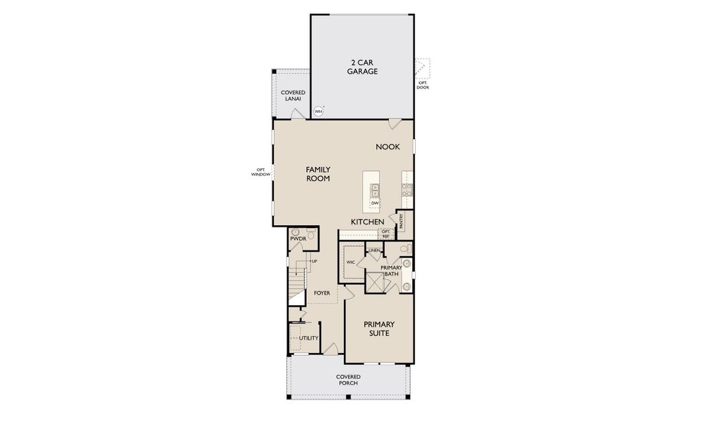 2D floor plan layout for the Berkeley II by Ashton Woods in Weslyn Park, St. Cloud, FL (Image 3).
