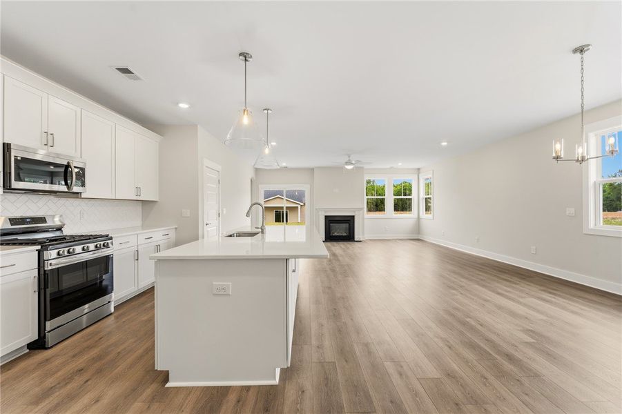 Furnished interior view inside a new home in Saratoga Oaks, Williamston (Image 6).