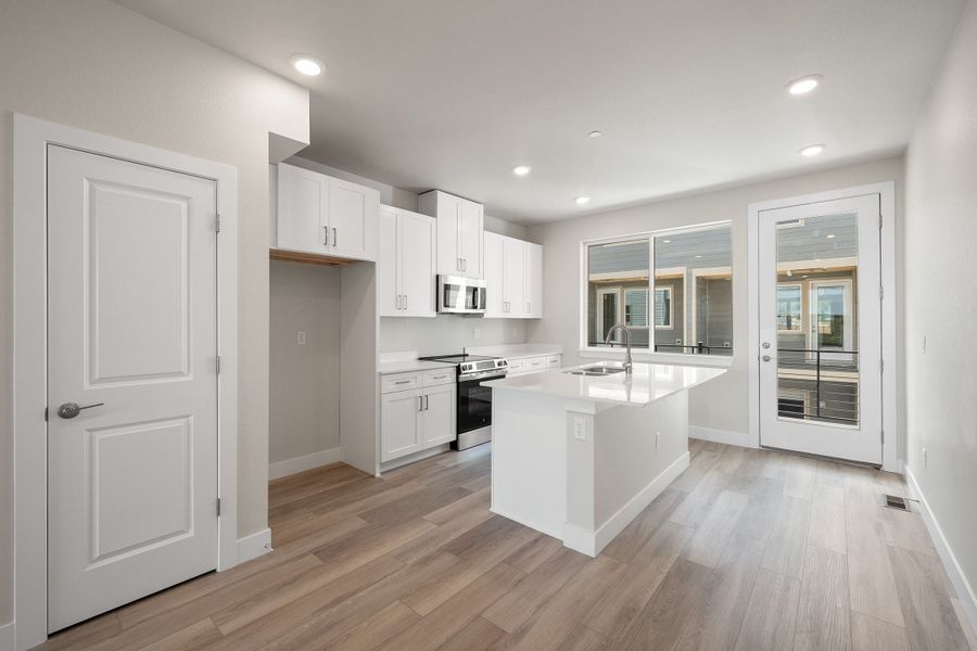 Furnished interior view inside a new home in Berkeley Villas, Denver (Image 7).
