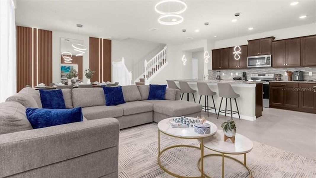 Furnished interior view inside a new home in , Clermont (Image 12).