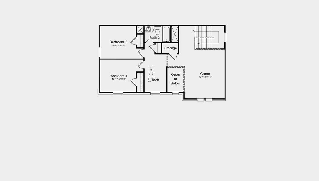 2D floor plan layout for the Cedar Park by Taylor Morrison in Parks at Foster Crossing, Anna, TX (Image 5).