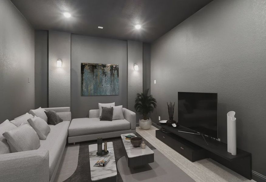 Homesite 2405 Media Room - Staged - 9 of 21