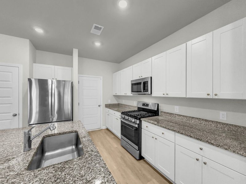 Furnished interior view inside a new home in Willow Bend Townhomes, North Charleston (Image 4). Furnished interior view inside a new home in Willow Bend Townhomes, North Charleston (Image 4).
