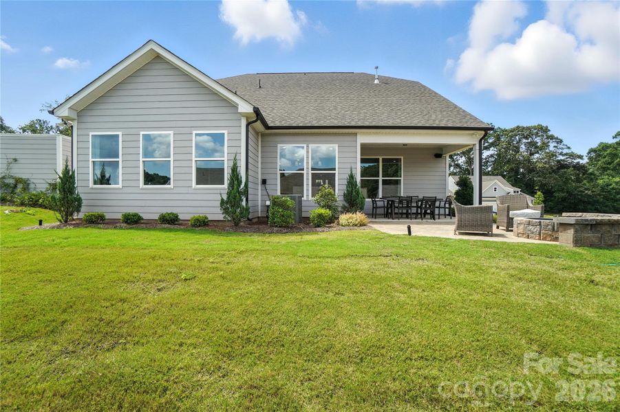 Backyard and exterior rear view