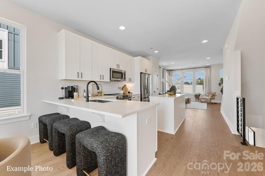 Furnished interior view inside a new home in , Charlotte (Image 14).