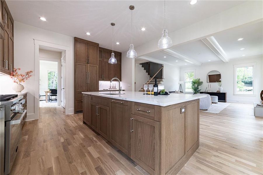 Furnished interior view inside a new home in , Atlanta (Image 18).