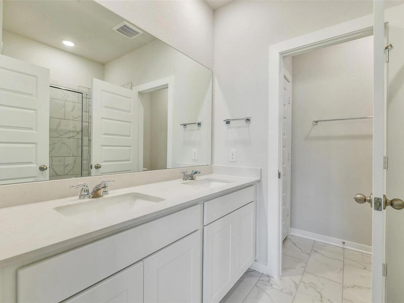 Furnished interior view inside a new home in Caney Creek Place, Conroe (Image 6).